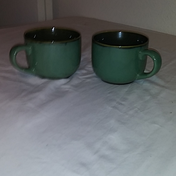 24 oz.Large Sanyo Nova Green coffee/dessert bowls. - Picture 2 of 4